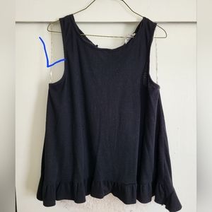 Black Lacey Boutique Tank with Bow, large